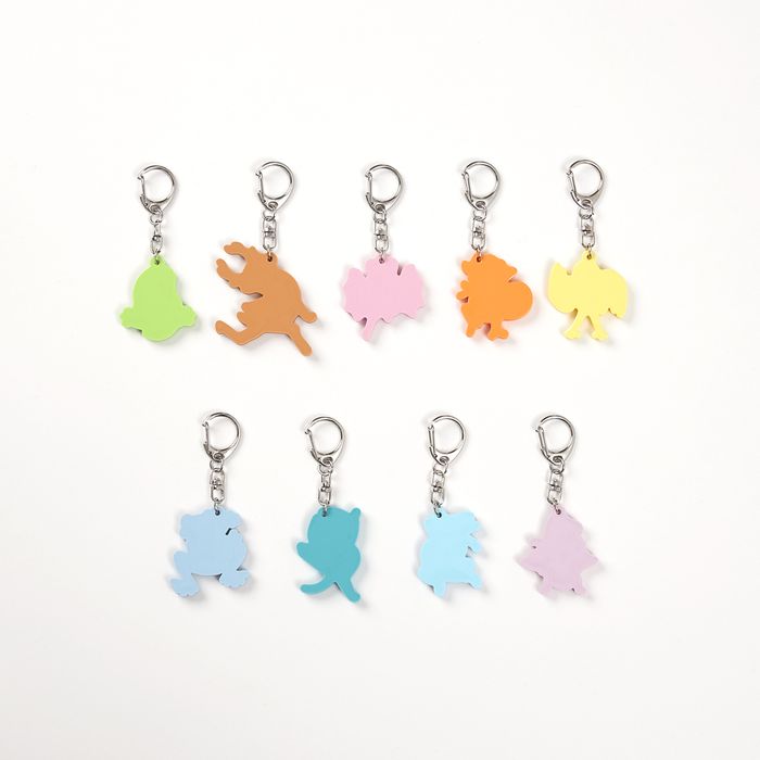 「月と猫のダンス」再び踊る動物ランダムラバーキーホルダー